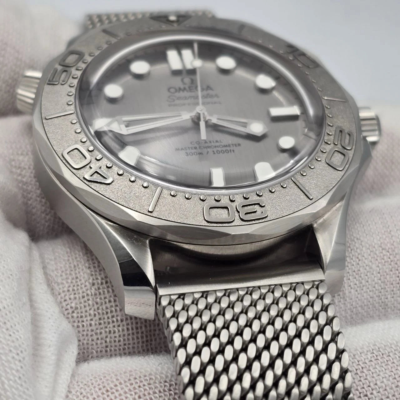 NEW 2025 Omega Seamaster Diver 300M Gray Dial 42mm Watch 210.30.42.20.06.002