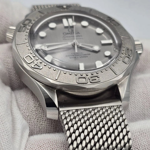 NEW 2025 Omega Seamaster Diver 300M Gray Dial 42mm Watch 210.30.42.20.06.002