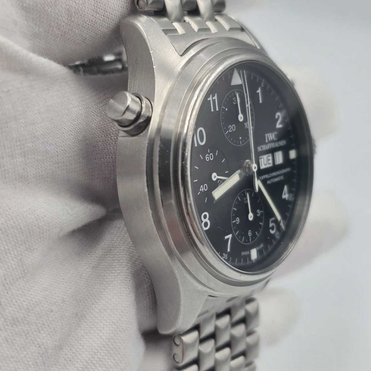 IWC Doppelchronograph Double Chronograph Pilots Watch IW3713