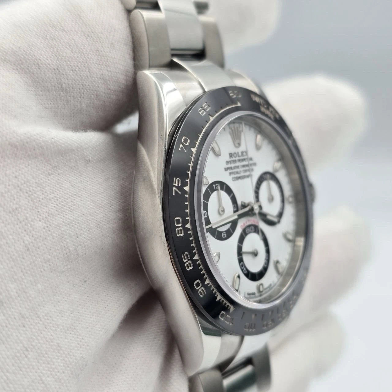 2019 PAPERS Rolex Daytona 116500LN White Dial Panda Ceramic 40mm Steel Watch BOX