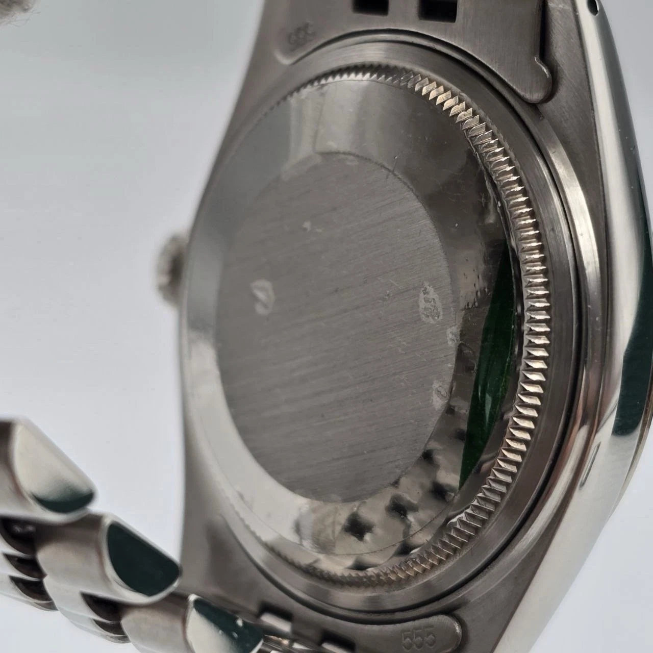 2015 RSC Rolex Datejust 36mm Oyster Perpetual White Gold Steel Silver Dial 16014