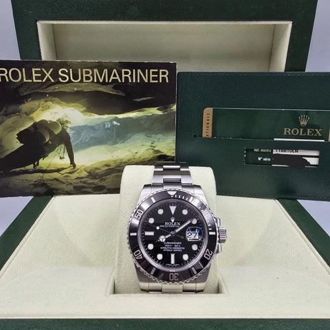 2012 PAPERS Rolex Submariner Date 116610LN Steel Black Ceramic 40mm Watch BOX
