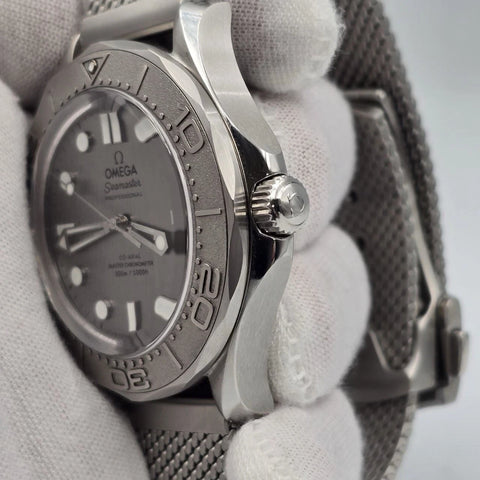 NEW 2025 Omega Seamaster Diver 300M Gray Dial 42mm Watch 210.30.42.20.06.002