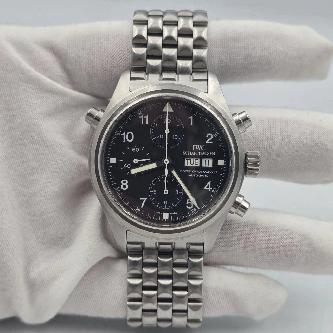 IWC Doppelchronograph Double Chronograph Pilots Watch IW3713