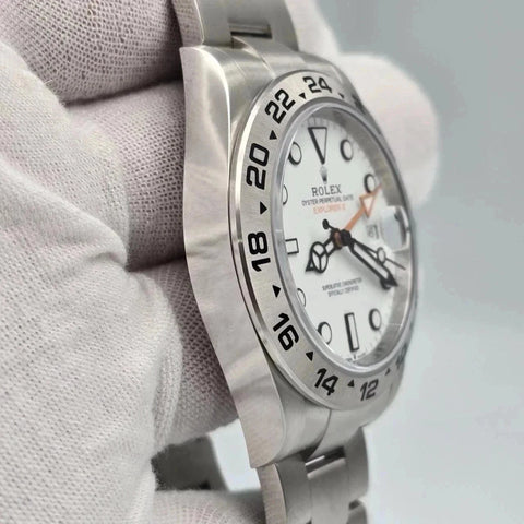 NEW 2025 Rolex Explorer II 42mm 226570 Stainless Steel White Polar Dial UNWORN