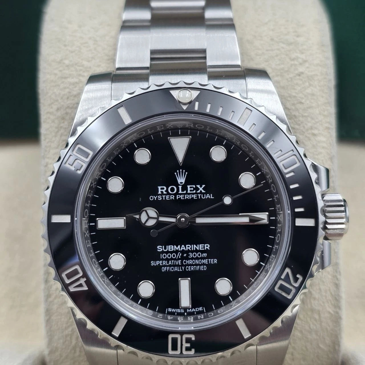 2018 PAPERS Rolex Submariner No-Date 114060 Black Ceramic 40mm Watch BOX