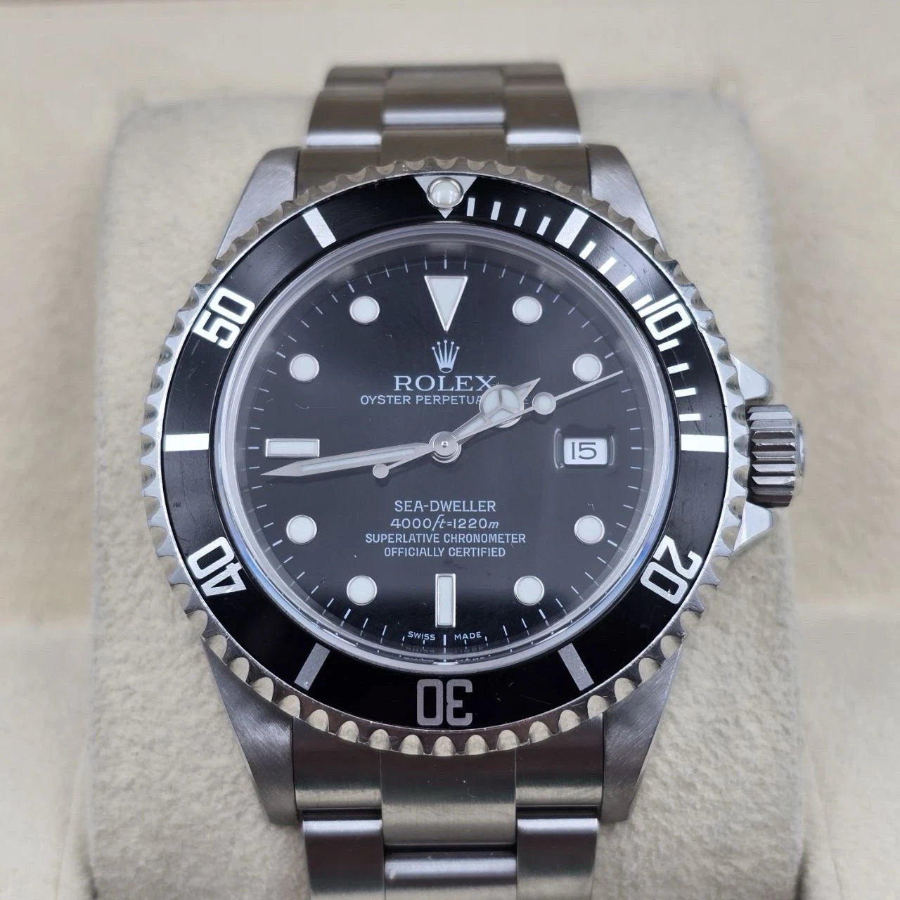 2008 Rolex Sea-Dweller 16600 Stainless Steel Black Dial 40MM Watch