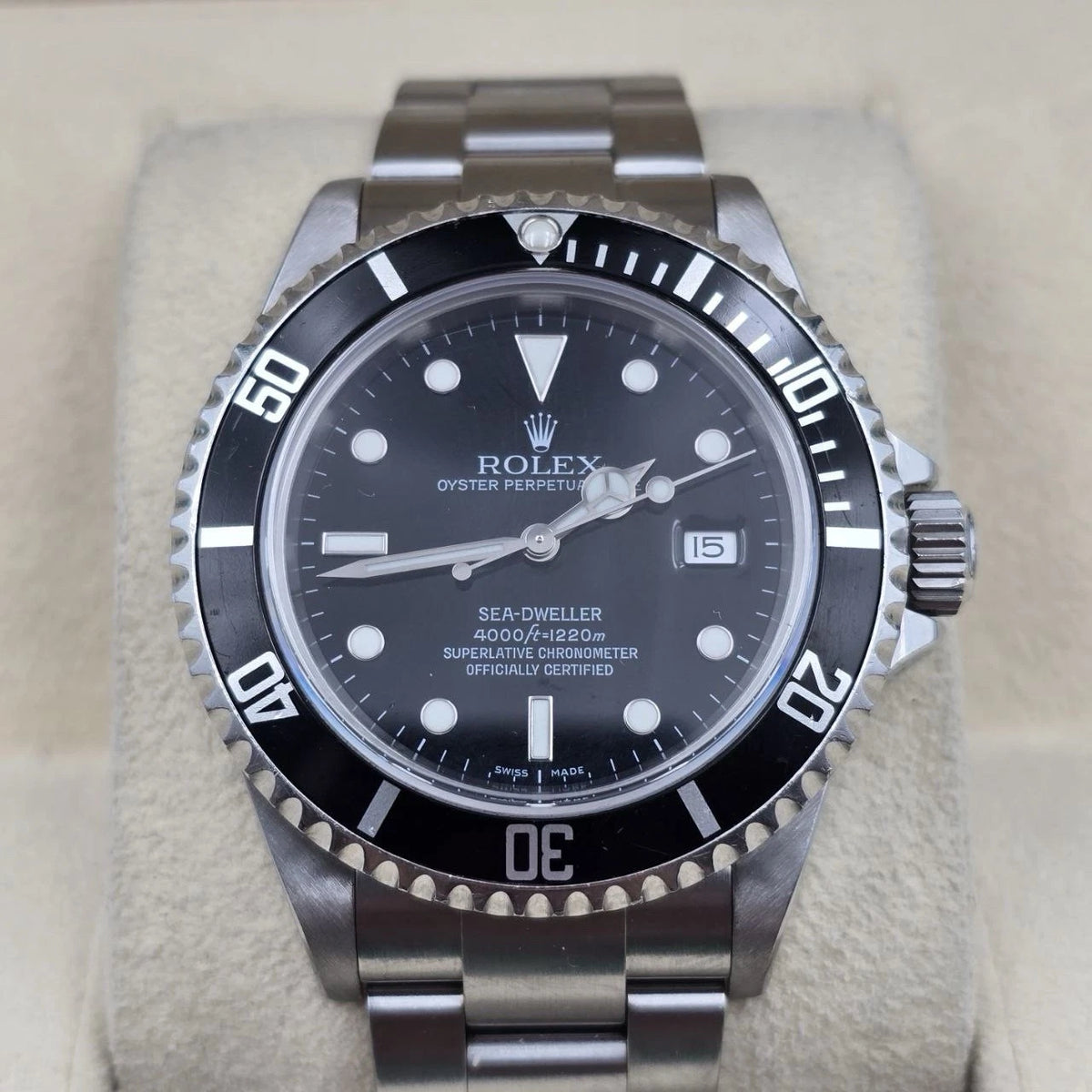 2008 Rolex Sea-Dweller 16600 Stainless Steel Black Dial 40MM Watch