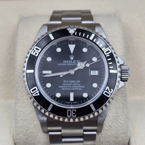 2008 Rolex Sea-Dweller 16600 Stainless Steel Black Dial 40MM Watch