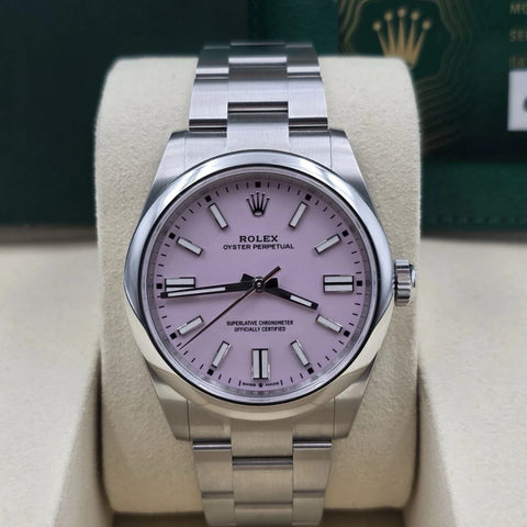 NEW 2026 Rolex Oyster Perpetual Stainless Steel 41mm 134300 Candy Pink Dial