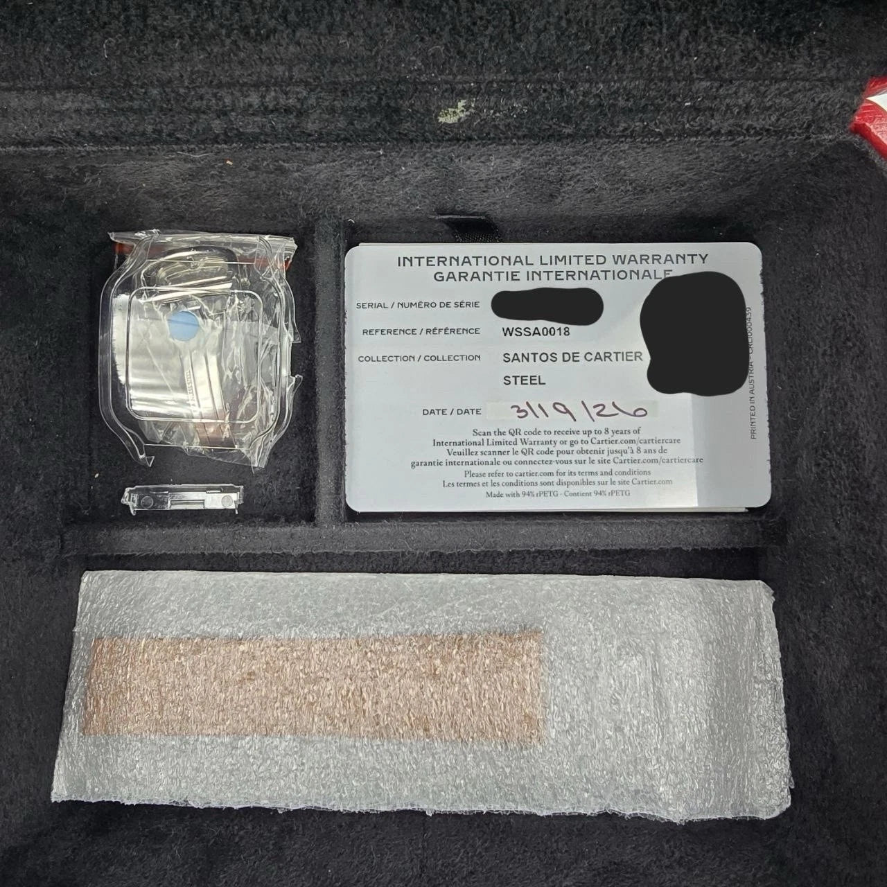 NEW 2026 Cartier Santos de Cartier Stainless Steel Large White Dial WSSA0018