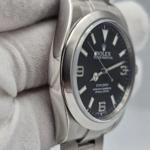 MINT Rolex Explorer I Black Stainless Steel MK1 39mm Watch 214270
