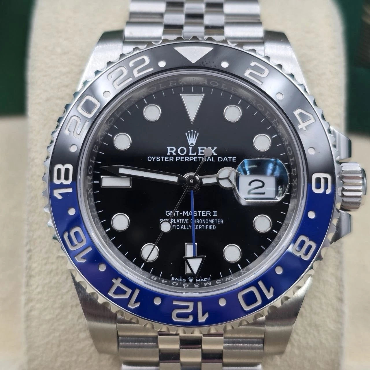 2021 PAPERS Rolex GMT-Master II 126710BLNR Batgirl Jubilee 40mm Watch BOX