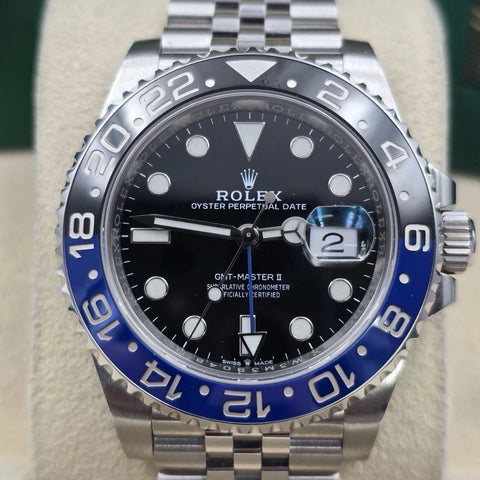 2021 PAPERS Rolex GMT-Master II 126710BLNR Batgirl Jubilee 40mm Watch BOX
