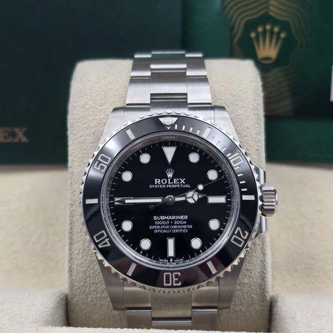 PAPERS 2024 Rolex Submariner No Date Ceramic Stainless Steel 41mm 124060 BOX