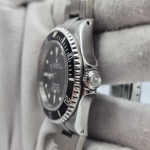 PAPERS Rolex Sea-Dweller 16600 Stainless Steel Black Dial 40mm Watch