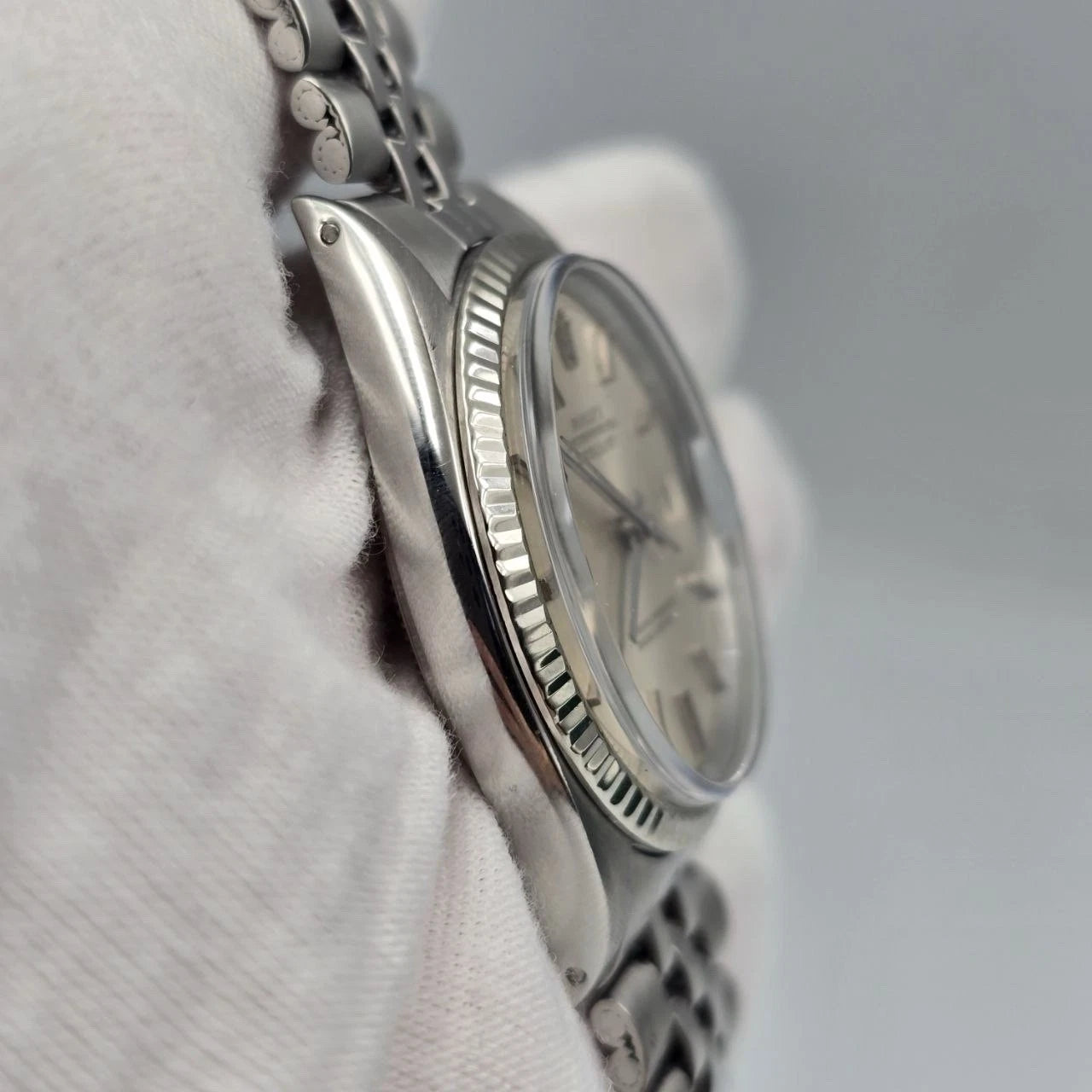 Rolex Datejust 1601 Stainless Steel Silver Stick Dial Jubilee 36mm Watch