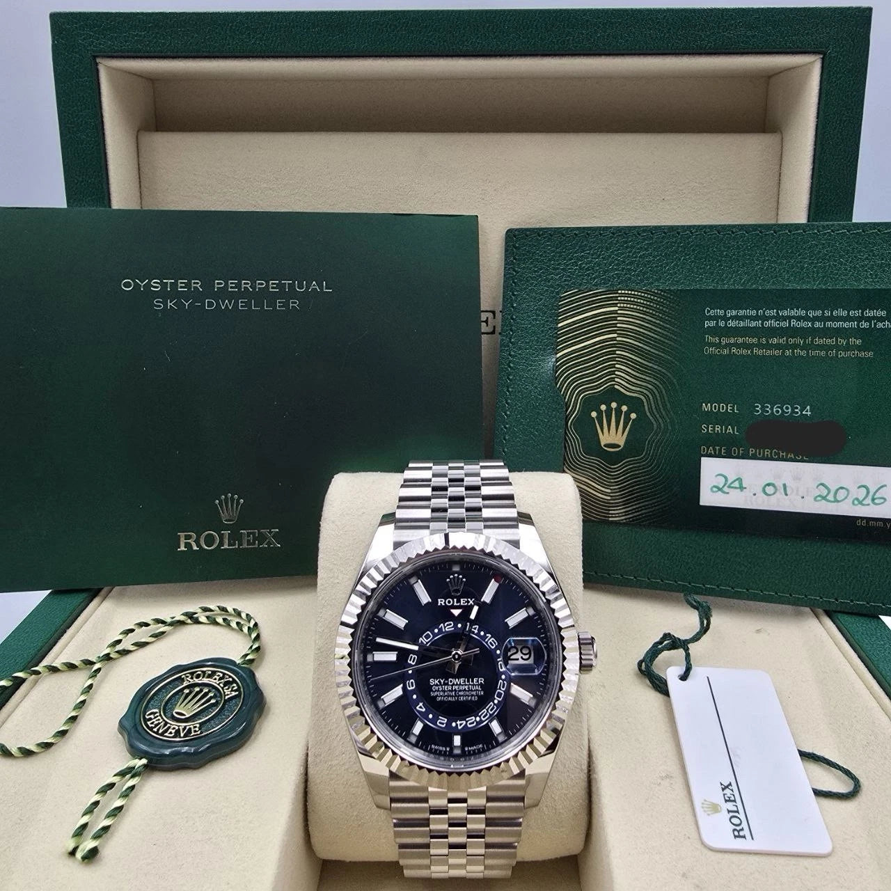 NEW 2026 Rolex Sky-Dweller 42mm Blue Dial Stainless Steel Jubilee 336934