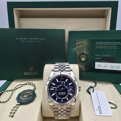 NEW 2026 Rolex Sky-Dweller 42mm Blue Dial Stainless Steel Jubilee 336934
