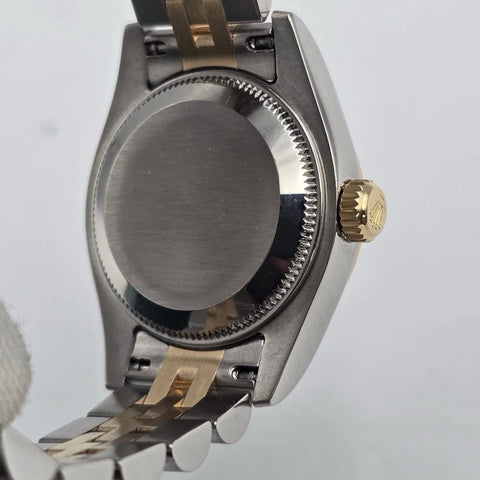 PAPERS MINT Rolex Datejust 18k Two Tone Champagne Diamond Dial 26mm Watch 179173
