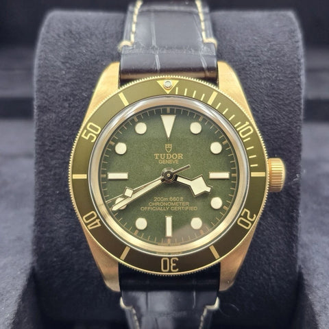 NEW 2022 Tudor Black Bay 58 18k Gold Green Dial 39mm Automatic Watch 79018V