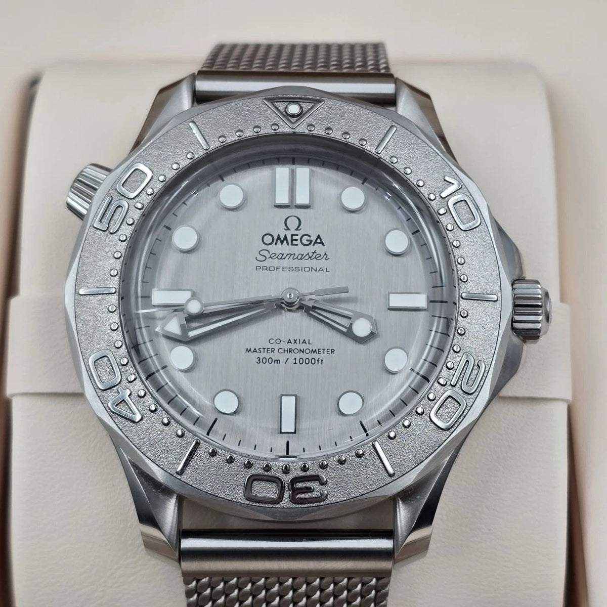 NEW 2025 Omega Seamaster Diver 300M Gray Dial 42mm Watch 210.30.42.20.06.002