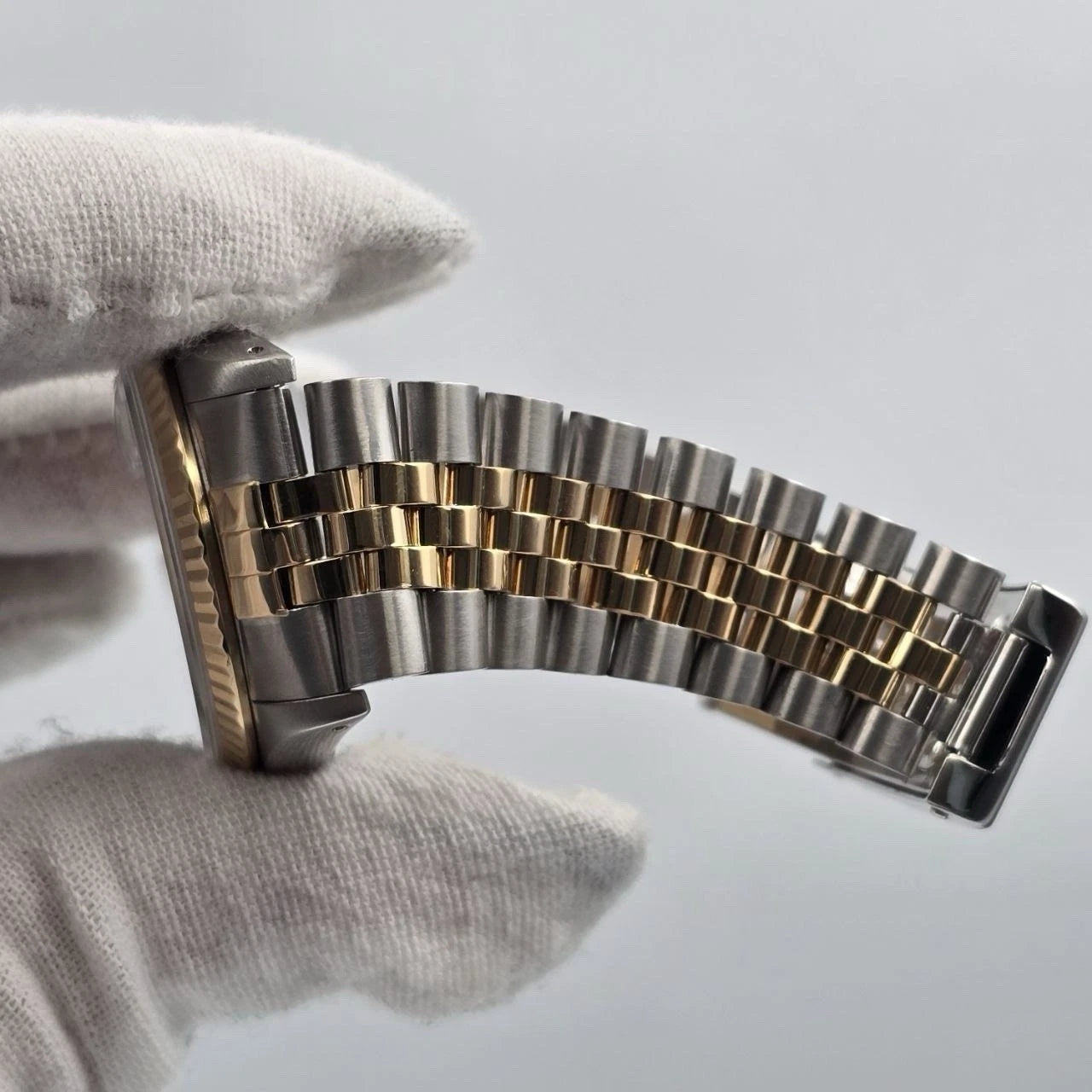 Rolex Datejust 36mm FACTORY BLACK Dial 18K Yellow Gold Two Tone Jubilee 16233