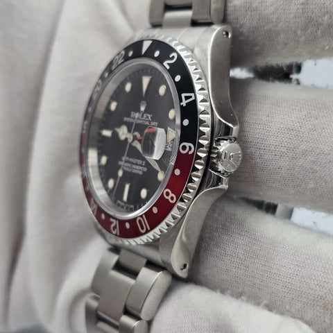 Rolex GMT-Master II "Coke" Stainless Oyster Black Dial 40mm 16710