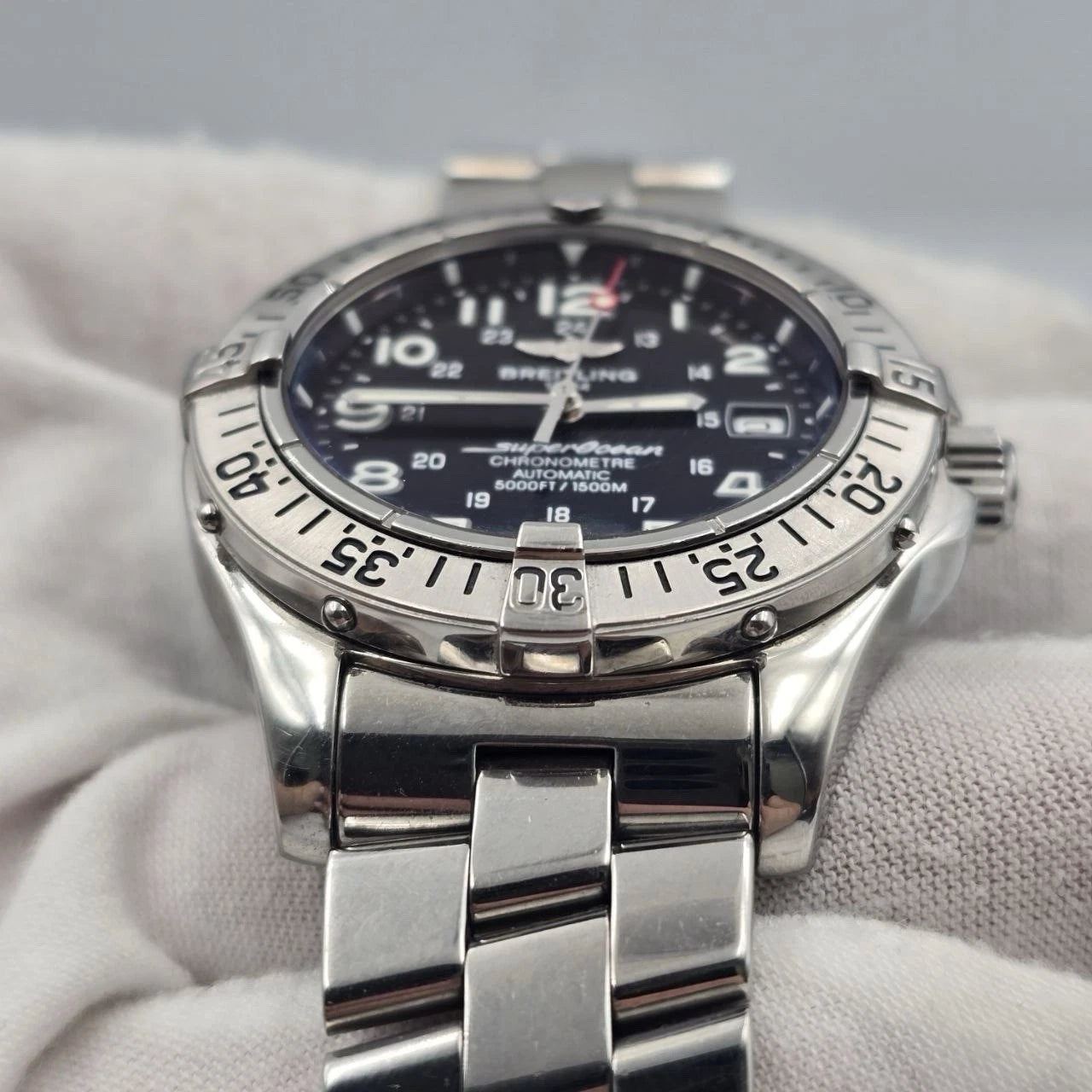 Breitling SuperOcean 42mm Black Dial Stainless Steel Automatic Watch A17360