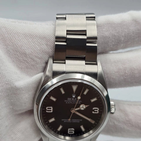 Rolex Explorer l 114270 36mm Stainless Steel Black Dial Watch