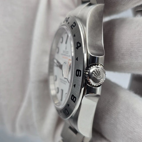 2022 PAPERS Rolex Explorer II 42mm 226570 Stainless Steel Polar White Dial BOX