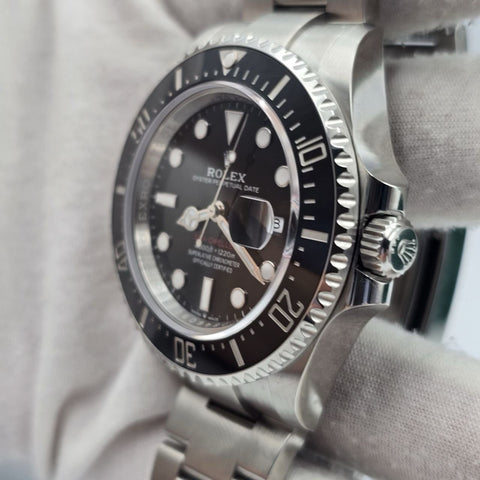 2025 PAPERS Rolex Sea-Dweller Black Red Letters Stainless Steel 43mm 126600 BOX
