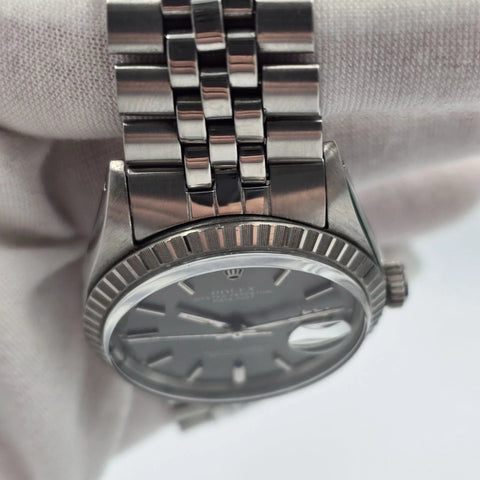 Rolex Datejust 1601 Stainless Steel Factory Grey Dial Jubilee 36mm Watch