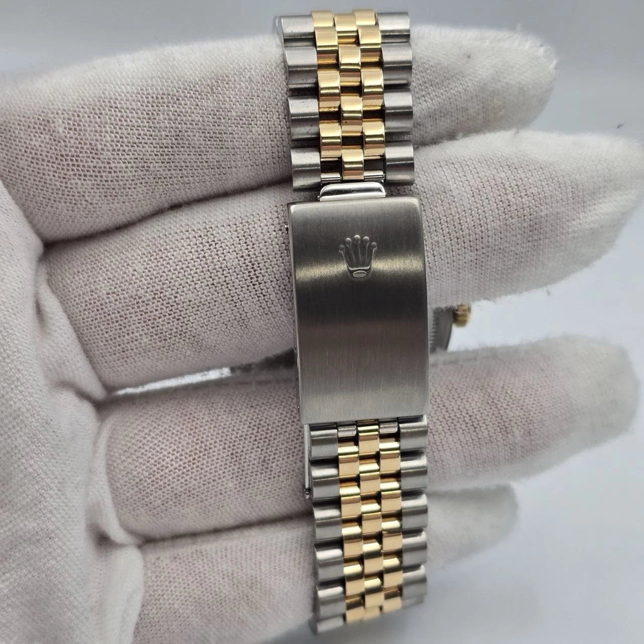 Rolex Datejust 36mm FACTORY BLACK Dial 18K Yellow Gold Two Tone Jubilee 16233