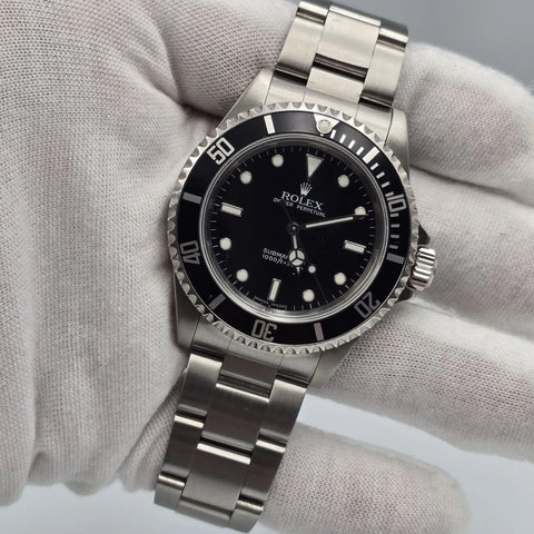 2006 MINT Rolex Submariner No-Date Black Stainless Steel 40mm 14060M