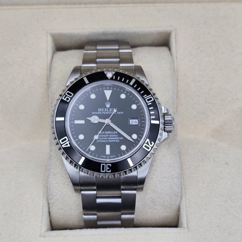 MINT PAPERS 2006 Rolex Sea-Dweller 16600 Stainless Steel Black Dial 40MM Watch