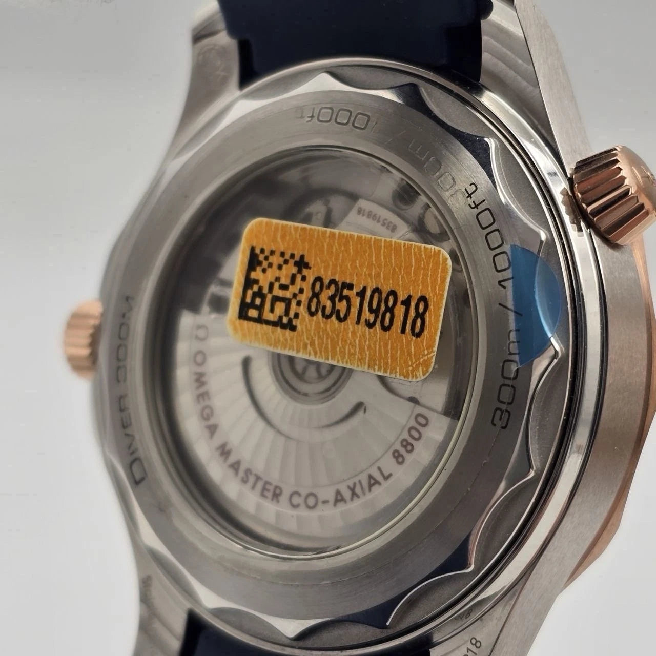 NEW 2023 Omega Seamaster Diver 300M Sedna Gold Blue Dial 210.22.42.20.03.002