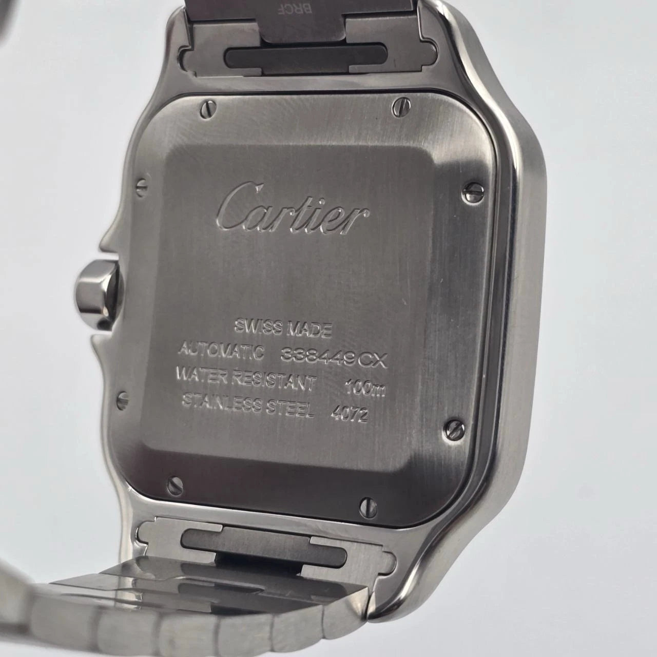 PAPERS Cartier Santos de Cartier WSSA0037 ADLC Gray Dial 39.8mm Watch BOX