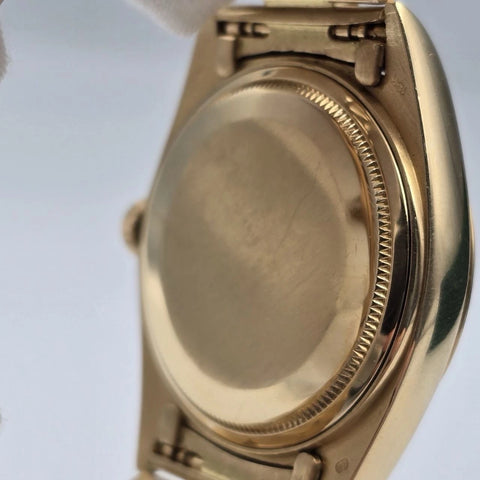 Rolex Day-Date 18038 President 18k Gold FACTORY Black Diamond Dial 36mm Watch