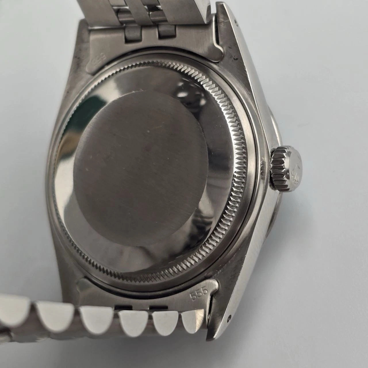 MINT Rolex Datejust Stainless Steel Grey Ghost Dial 36mm Automatic Watch 16030