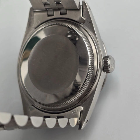 MINT Rolex Datejust Stainless Steel Grey Ghost Dial 36mm Automatic Watch 16030