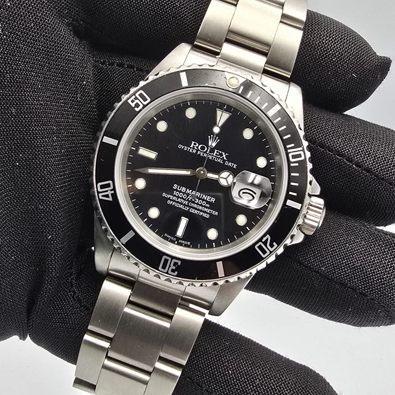 Rolex Submariner Date 16610 Black Dial Stainless Steel Oyster 40mm
