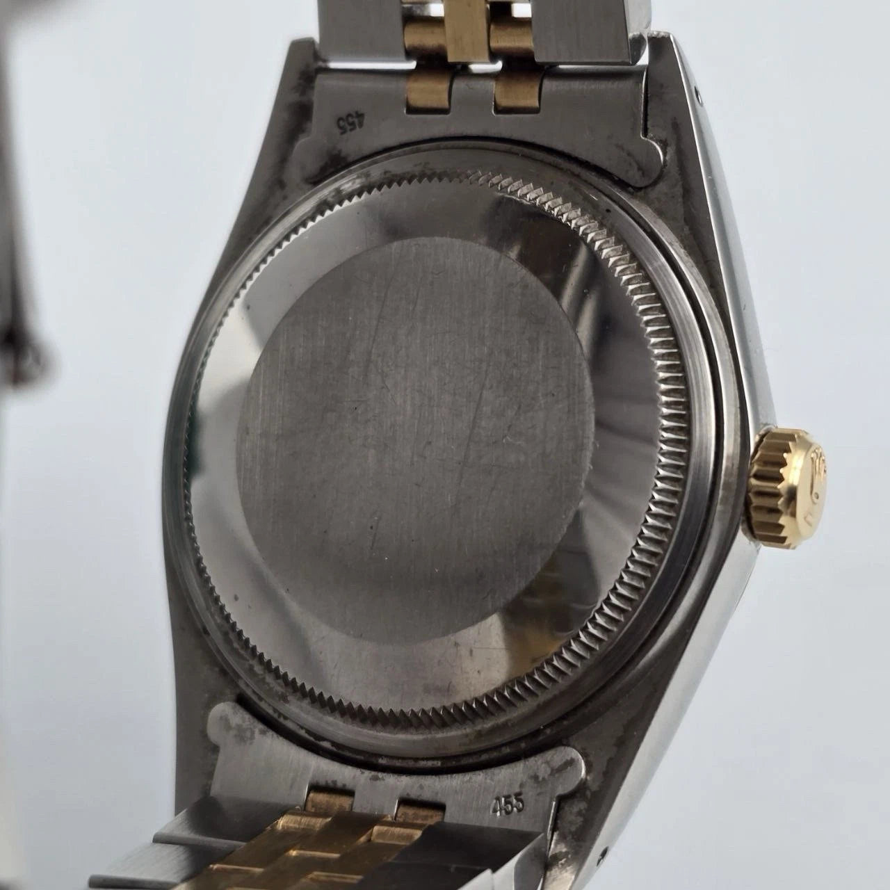 Rolex Datejust Factory White Roman Two-Tone Yellow Gold Jubilee 16013 36mm Watch