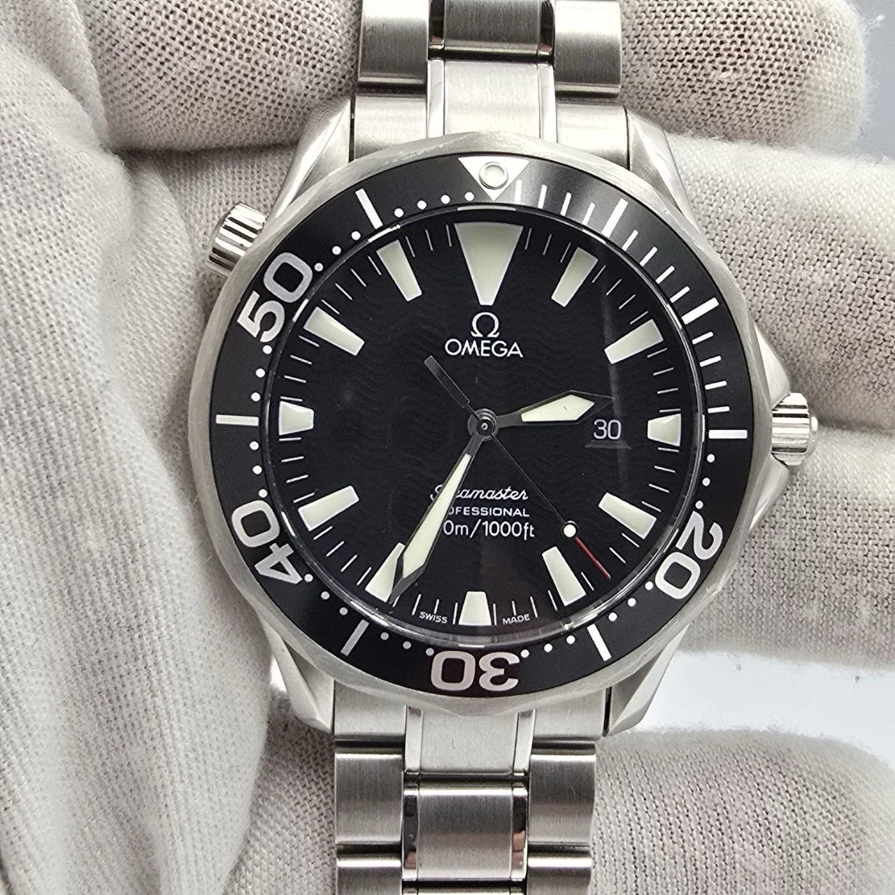 Omega Seamaster Professional 300M Quartz Black Dial 41MM Watch 2264.50