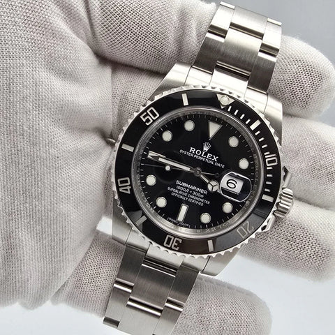 PAPERS 2017 Rolex Submariner Date 116610LN Steel Black Ceramic 40mm Watch BOX
