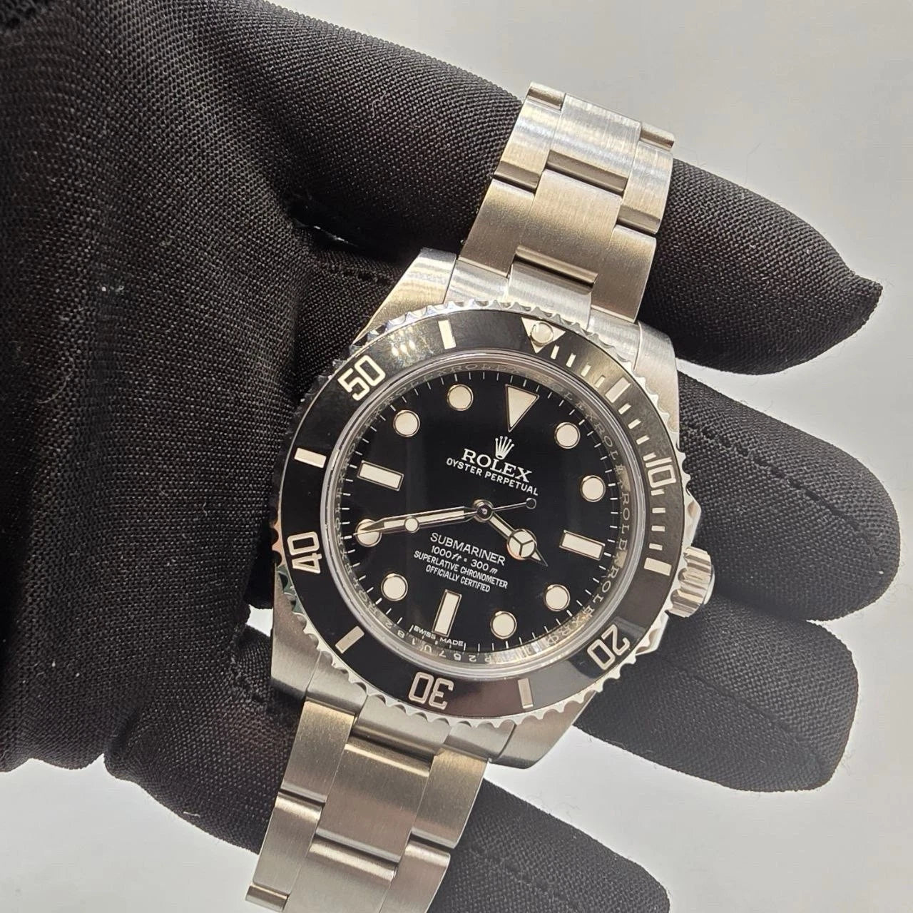 PAPERS 2017 Rolex Submariner 114060 No-Date 40mm Steel Black Ceramic Bezel BOX