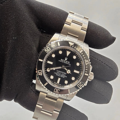 PAPERS 2017 Rolex Submariner 114060 No-Date 40mm Steel Black Ceramic Bezel BOX