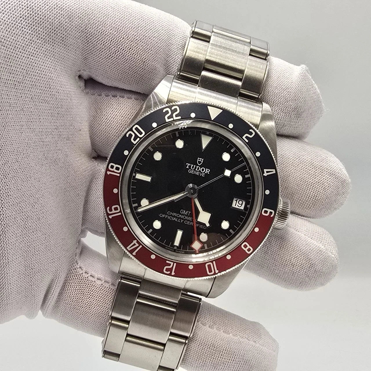2021 Tudor Black Bay GMT Pepsi Men’s Automatic Steel 41mm Watch 79830RB B+P
