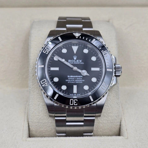 PAPERS 2023 MINT Rolex Submariner No Date Ceramic Steel 41mm 124060 BOX