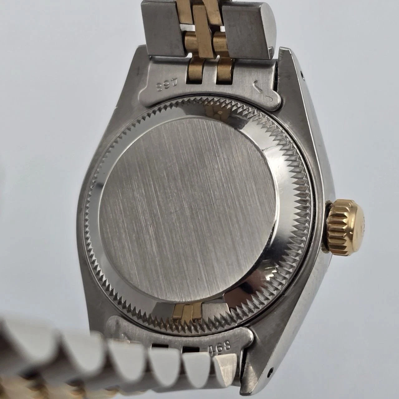 PAPERS Rolex Lady Datejust 26mm Two Tone White Roman Diamond Dial Jubilee 69173